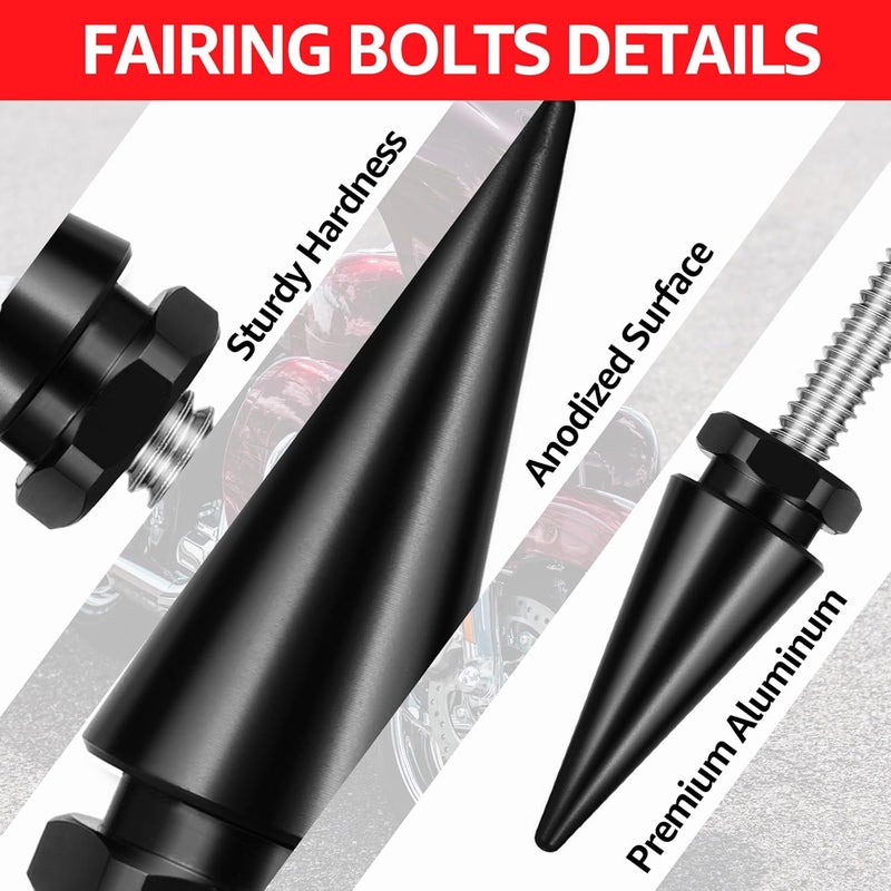 AEEAST Store Motorcycle Fairing Bolts Black Windshield Screws Comaptible for Harley Davidson Touring Road Glide Model 2015-2024 - Image 5